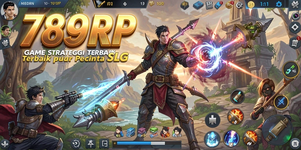 Tangkapan layar gameplay <strong>789RP</strong> yang menunjukkan pertempuran strategi antar kerajaan.