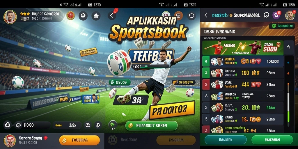Tampilan layar utama aplikasi Sportsbook 9939 yang menarik.