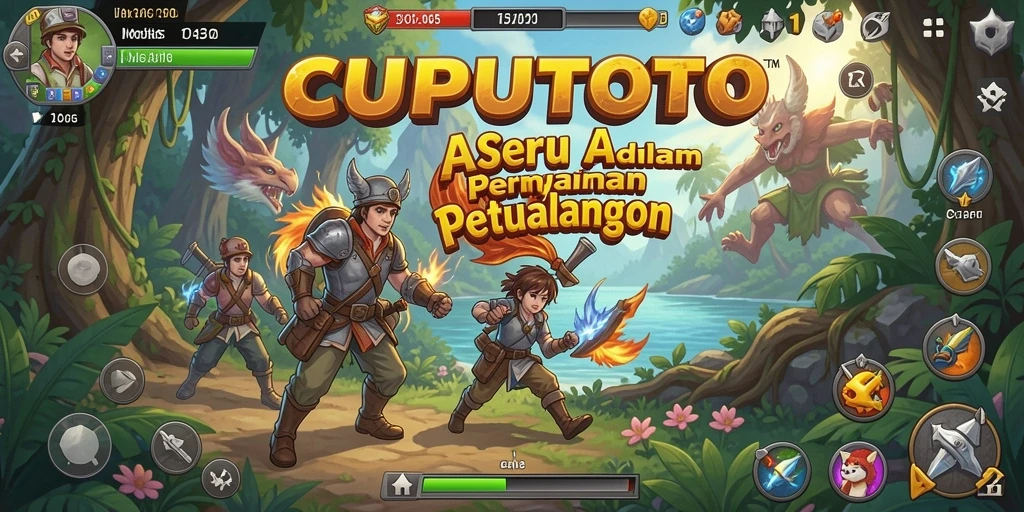 Screenshot gameplay Action CUPUTOTO yang menampilkan karakter dalam aksi.
