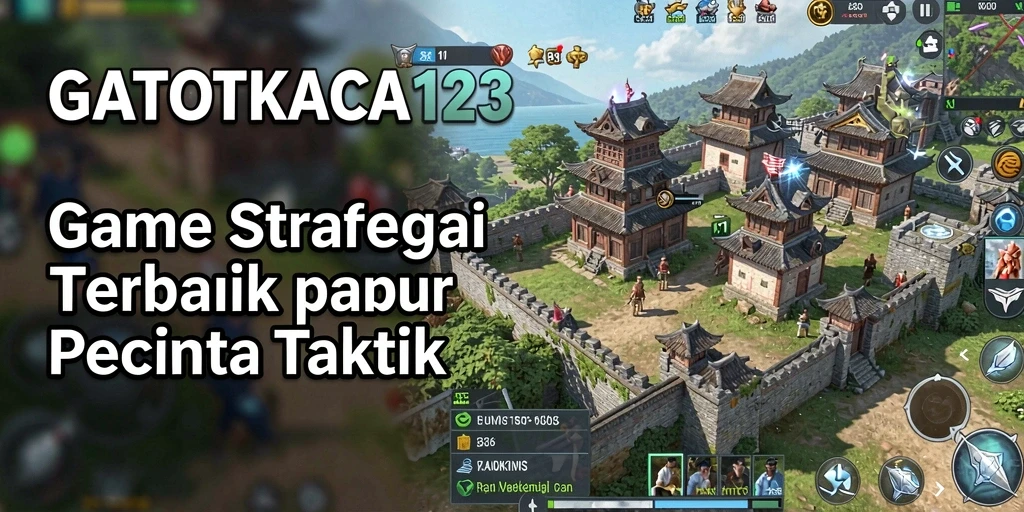 Screenshot GATOTKACA123 menampilkan aksi strategi yang intens.