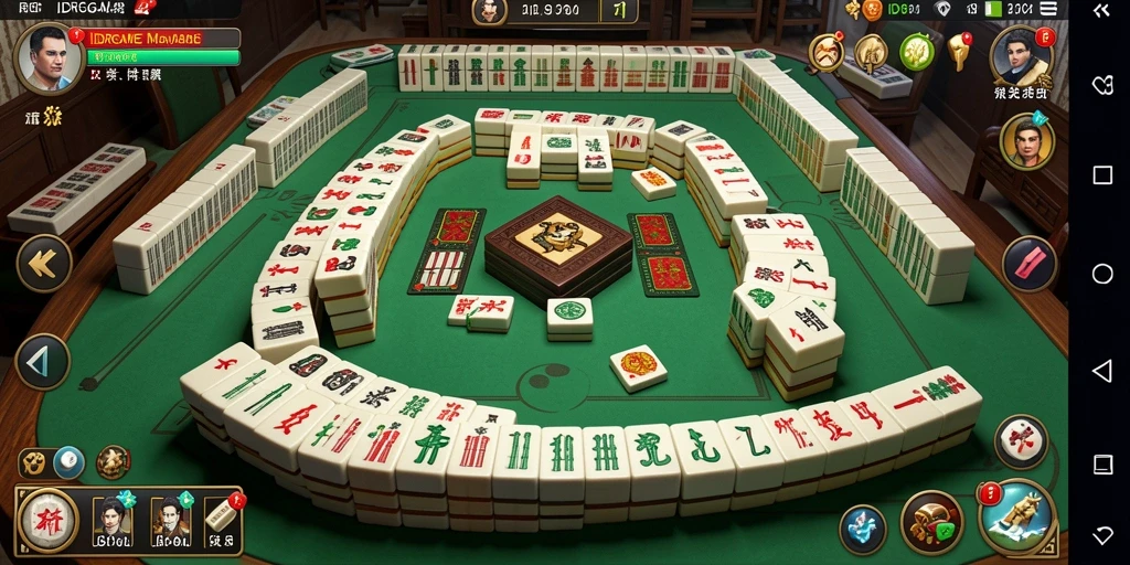 Tampilan gameplay IDRGAME yang menarik dalam permainan Mahjong.