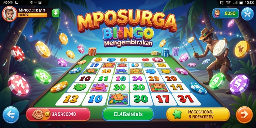 Tampilan gameplay MPOSURGA yang penuh warna dan seru.