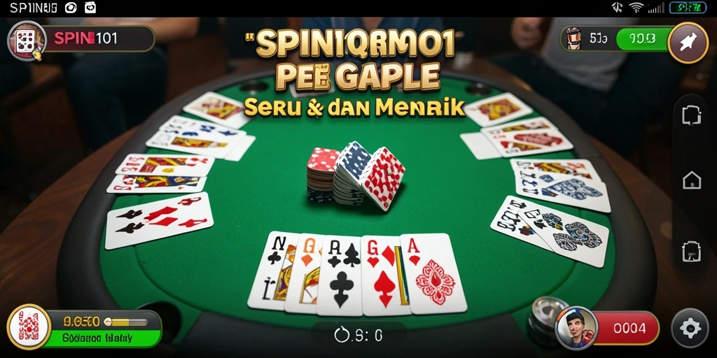 Tampilan gameplay seru dan menarik di SPIN101.